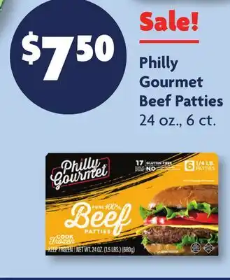 Family Dollar Philly Gourmet Beef Patties offer