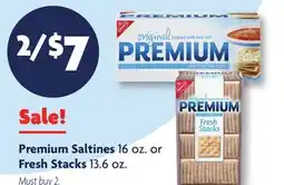 Family Dollar Premium Saltines 16 oz. or Fresh Stacks 13.6 oz offer