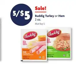 Family Dollar Buddig Turkey or Ham offer