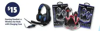 Family Dollar Sentry Gaming Headset or Wireless Ear Buds with Charging Case offer