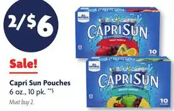 Family Dollar Capri Sun Pouches offer