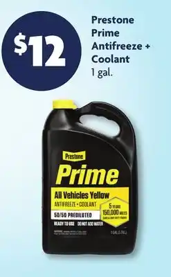 Family Dollar Prestone Prime Antifreeze + Coolant offer