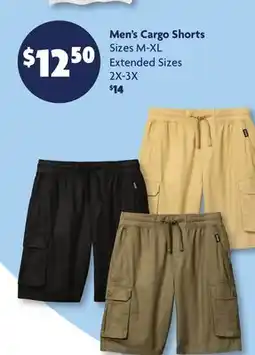 Family Dollar Men's Cargo Shorts offer