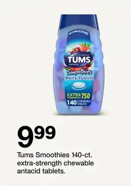 Target Tums Smoothies 140-ct. extra-strength chewable antacid tablets offer