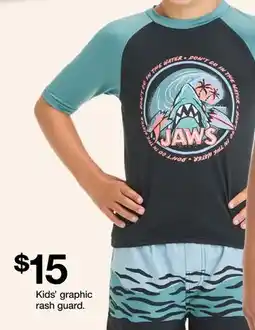 Target Kids' Graphic Rash Guard offer