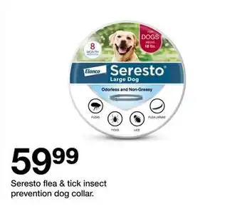 Target Seresto flea & tick insect prevention dog collar offer