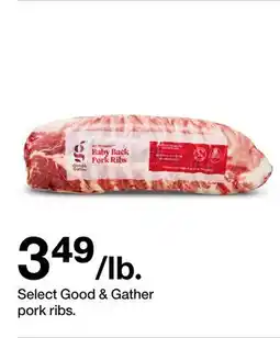 Target Good & Gather pork ribs offer