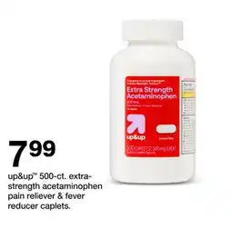Target up & up 500-ct. extra-strength acetaminophen pain reliever & fever reducer caplets offer