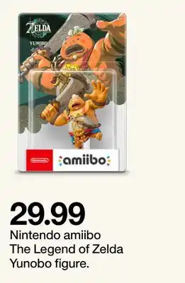 Target Nintendo amiibo The Legend of Zelda Yunobo figure offer