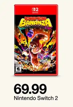 Target Donkey Kong Bananza Nintendo Switch 2 offer