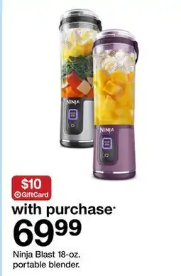Target Ninja Blast 18-oz. portable blender offer