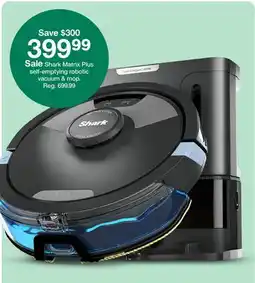 Target Shark Matrix Plus self-emptying robotic vacuum & mop offer