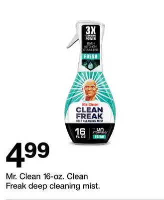Target Mr. Clean 16-oz. Clean Freak Deep Cleaning Mist offer