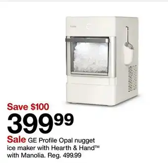 Target GE Profile Opal nugget ice maker with Hearth & Hand Manolia offer