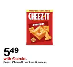 Target Select Cheez-It crackers & snacks offer