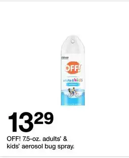 Target OFF! 7.5-oz. adults' & kids' aerosol bug spray offer