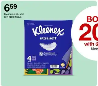 Target Kleenex 4-pk. ultra soft facial tissue offer
