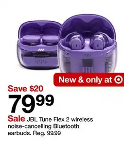 Target JBL Tune Flex 2 wireless noice-cancelling Bluetooth earbuds offer