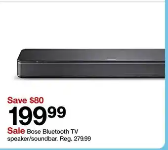 Target Bose Bluetooth TV speaker/soundbar offer