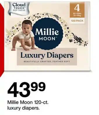 Target Millie Moon 120-ct. luxury diapers offer