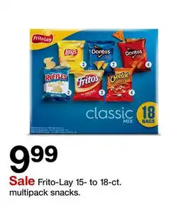 Target Frito-Lay 15- to 18-ct. multipack snacks offer