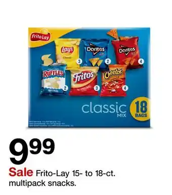 Target Frito-Lay 15- to 18-ct. multipack snacks offer