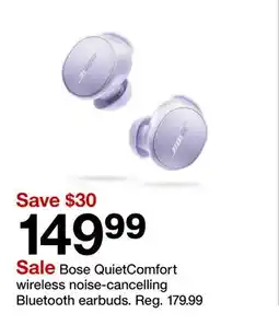 Target Bose QuietComfort wireless noise-cancelling Bluetooth earbuds offer