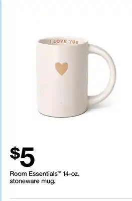 Target Room Essentials 14-oz. stoneware mug offer