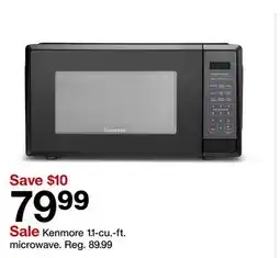 Target Kenmore 1.1-cu.-ft. microwave offer