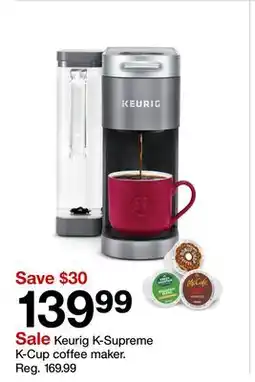 Target Keurig K-Supreme K-Cup Coffee Maker offer