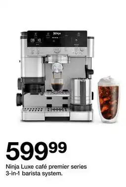 Target Ninja Luxe café premier series 3-in-1 barista system offer