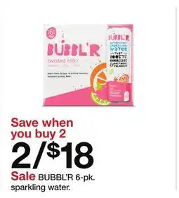 Target BUBBL'R 6-pk. Sparkling Water offer