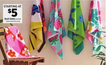 Dollar General Beach Towels offer