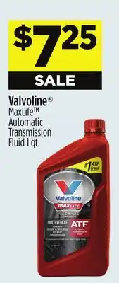 Dollar General Valvoline MaxLife Automatic Transmission Fluid offer