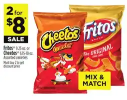 Dollar General Fritos 9.25 oz. or Cheetos 6.15-10 oz offer