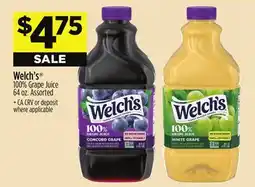 Dollar General Welch's 100% Grape Juice offer