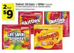 Dollar General Starburst , Life Savers or Skittles Gummies or Chews Sharing Size offer