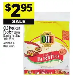 Dollar General OLÉ Mexican Foods Large Burrito Tortillas offer
