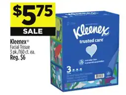 Dollar General Kleenex Facial Tissue offer