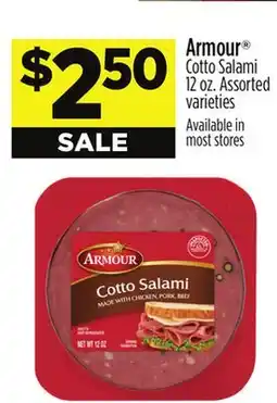 Dollar General Armour Cotto Salami offer