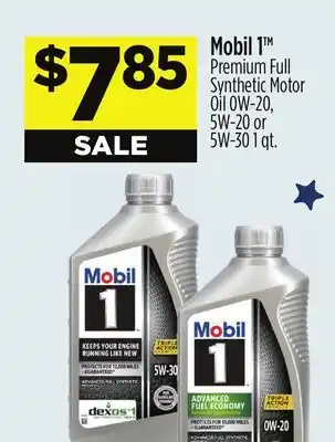 Dollar General Mobil 1 TM Premium Full Synthetic Motor Oil offer