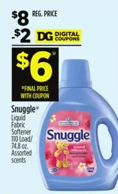 Dollar General Snuggle Liquid Fabric Softener offer