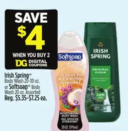 Dollar General Irish Spring or Softsoap offer
