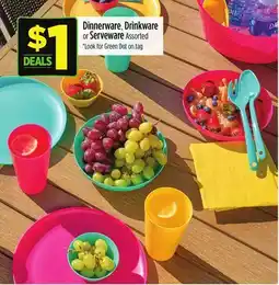 Dollar General Dinnerware, Drinkware or Serveware offer