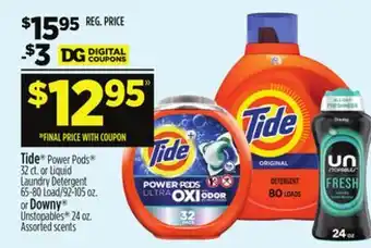 Dollar General Tide or Downy offer