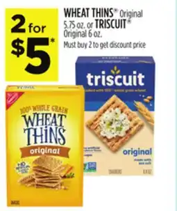 Dollar General WHEAT THINS or TRISCUIT offer