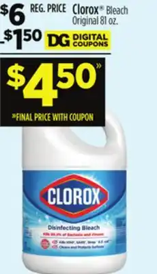 Dollar General Clorox Bleach Original offer