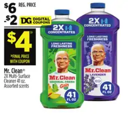 Dollar General Mr. Clean 2X Multi-Surface Cleaner offer