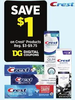 Dollar General Crest Products offer