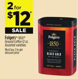 Dollar General Folgers 1850 Ground Coffee offer